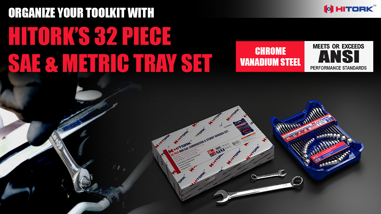 Organize your Toolkit with HITORK’s 32 Piece SAE & Metric Tray Set Organize your Toolkit with HITORK’s 32 Piece SAE & Metric Tray Set