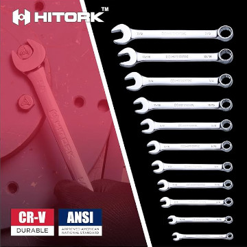 12-Point Box End: Ensures a firm grip on fasteners 12-Point Box End: Ensures a firm grip on fasteners