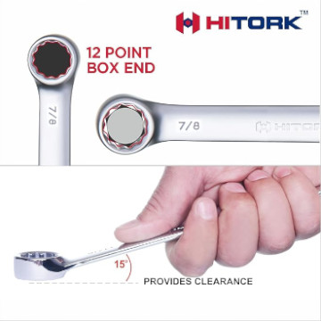 12-Point Box End and 15° Offset Design 12-Point Box End and 15° Offset Design