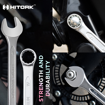 Metric combination wrenches in use during garage or auto repair projects highlighting performance in real world tasks Application_Image_Auto_Garage
