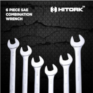 Hitork 6-Piece Large Combination Wrench Set