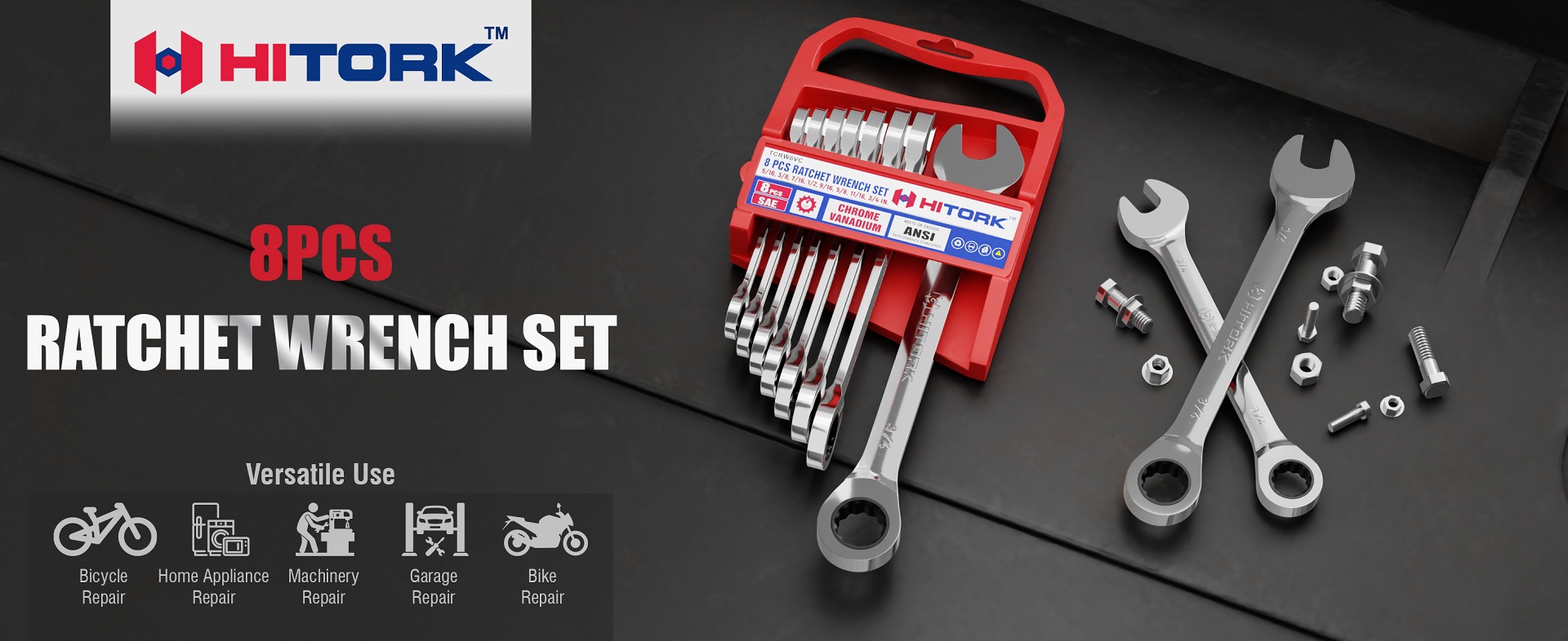 Hitork_MainImage_8_Pcs_Ratcheting_Wrenches Hitork_MainImage_8_Pcs_Ratcheting_Wrenches